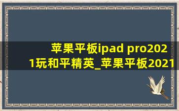 苹果平板ipad pro2021玩和平精英_苹果平板2021款ipadpro玩和平精英